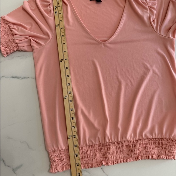 INC international concepts Peach V-Neck Women's Top in size xs - Picture 3 of 5